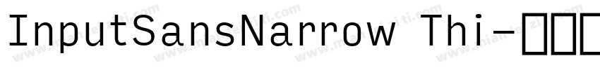 InputSansNarrow Thi字体转换